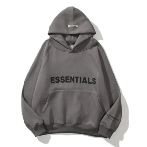 Dark Grey Essentials Hoodie Men Women