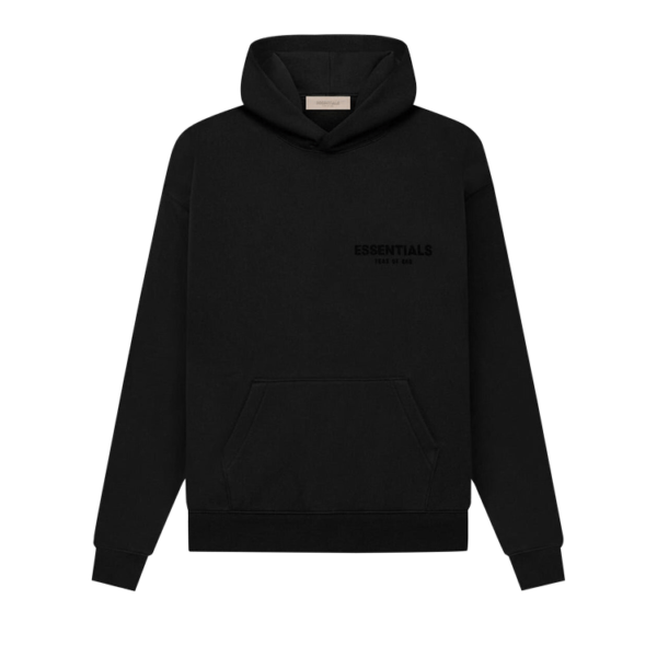 Black Essentials Hoodies