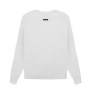 Essentials Overlapped Sweater White